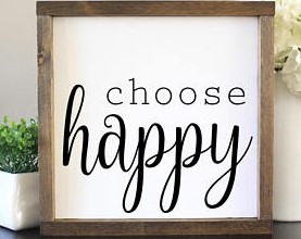 choose happy sign