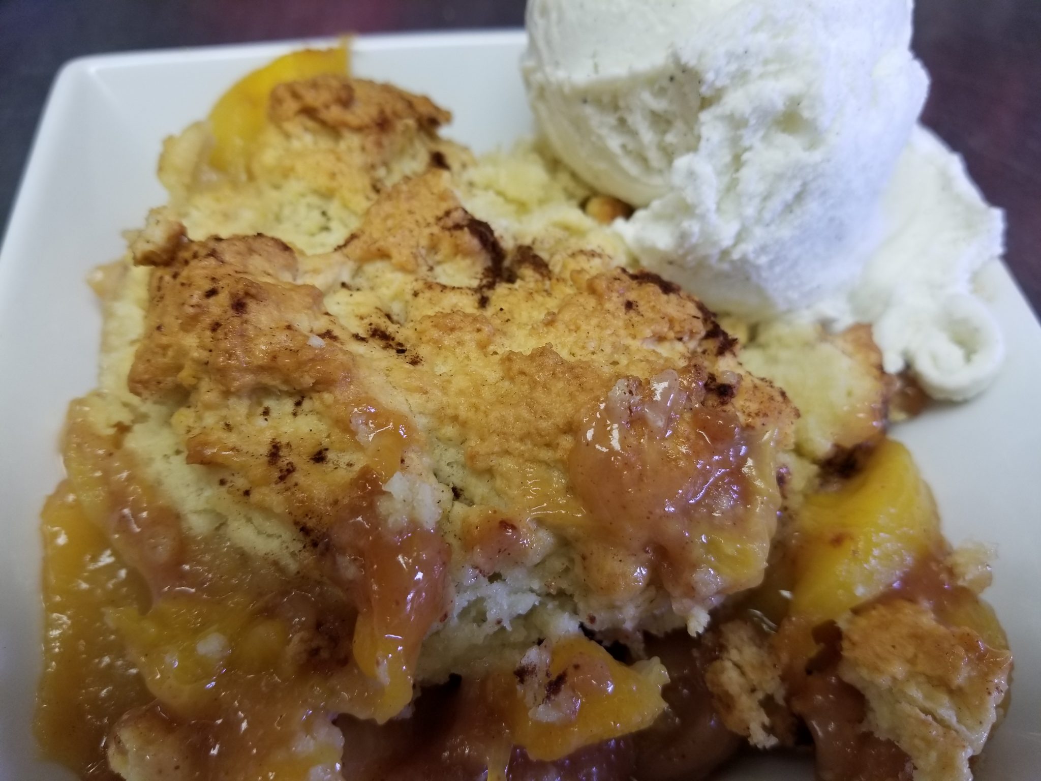 peach cobbler